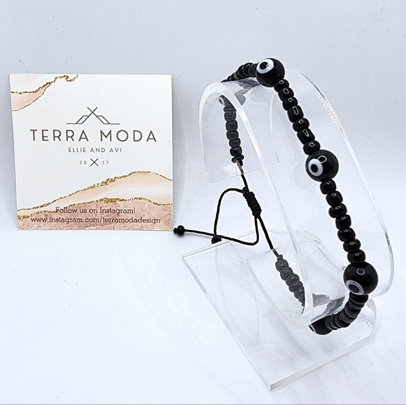 TMD - Evil Eye Beaded Friendship Bracelet in Black - Size S / L - Picture 3 of 6